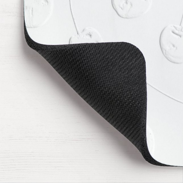 Elegant White Cherry Mouse Pad (Corner)