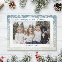 Elegant White Christmas Snowflake Crystal Bokeh