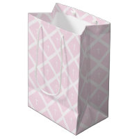 Elegant white cross on pink pattern baptism