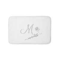 Elegant White Custom Monogram Name