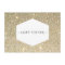 ELEGANT WHITE EMBLEM ON GOLD GLITTER Gift Card