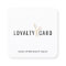Elegant White Faux Gold Scissor Loyalty Card