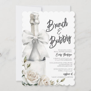 Elegant White Floral Brunch and Bubbly 
