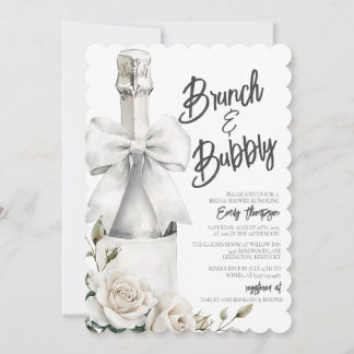 Elegant White Floral Brunch and Bubbly 