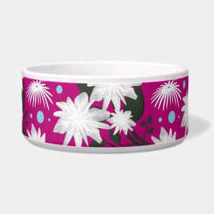 Elegant White Floral Pattern Botanical Design