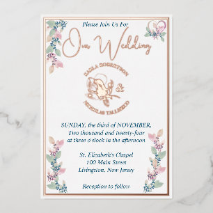 Elegant White Floral Pink & Sage Wedding