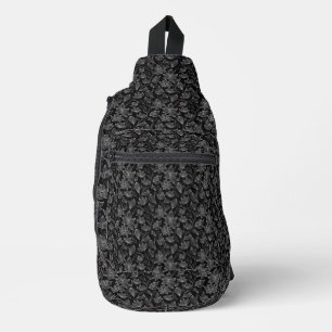 Elegant White Floral Sling Bag