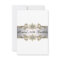 Elegant White Gold 50th Birthday Invitation Fifty