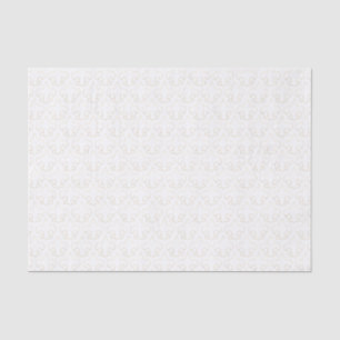 Elegant White & Gold Fleur De Lis Tissue Paper