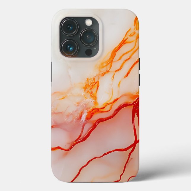 Elegant White & Gold Marble Pattern Case-Mate iPhone Case (Back)