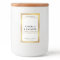 Elegant White & Gold Packaging Wax Melts Label