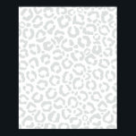 Elegant White Gray Leopard Cheetah Animal Print<br><div class="desc">This elegant chic pattern is perfect for the trendy and stylish fashionista. It features a hand-drawn white and gray leopard cheetah animal print pattern. It's modern, simple, and cute. ***IMPORTANT DESIGN NOTE: For any custom design request such as matching product requests, color changes, placement changes, or any other change request,...</div>