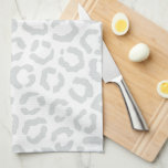 Elegant White Gray Leopard Cheetah Animal Print Tea Towel<br><div class="desc">This elegant chic pattern is perfect for the trendy and stylish fashionista. It features a hand-drawn white and gray leopard cheetah animal print pattern. It's modern, simple, and cute. ***IMPORTANT DESIGN NOTE: For any custom design request such as matching product requests, color changes, placement changes, or any other change request,...</div>