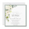 Elegant White Grey Green Watercolor Bridal Shower
