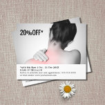 Elegant White Grey Photo Massage Therapist Flyer<br><div class="desc">Elegant flyer, coupon design template with a professional studio photo. Perfect marketing tool for your customers. This flyer is fully customisable, you can add your personal details to it easily. If you need any help to customise it, please contact us. You can match this product with business cards from our...</div>
