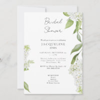 Elegant White Hydrangea Bridal Shower
