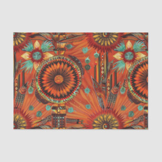 Elegant White "Intricate Echoes" Tissue Paper