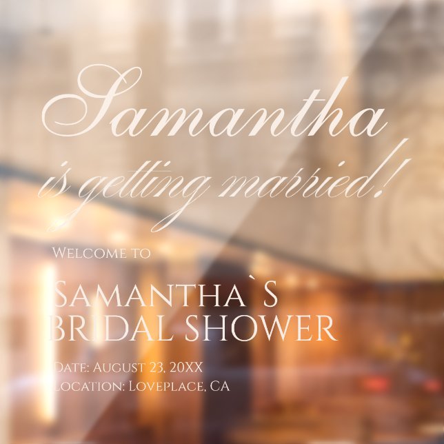 Elegant White is Getting Married! Bridal Shower  (Sheet 2)