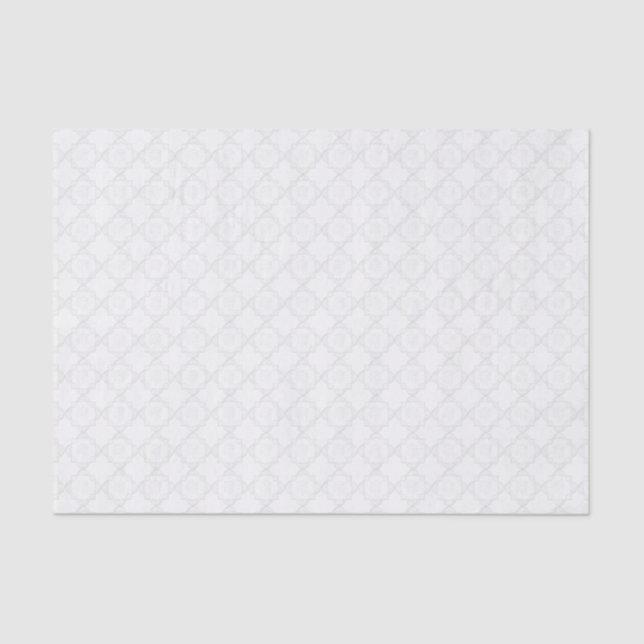 Elegant White Lace Tissue Paper (Front)