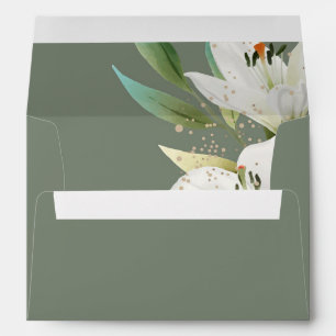 Elegant White Lilies  Envelope