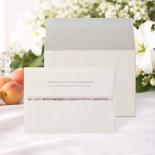 Elegant White Lily Wedding Envelope
