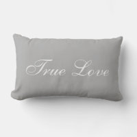Elegant White Love Calligraphy on Silver Grey