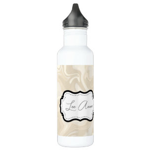 Elegant White Marble Abstract Pattern 710 Ml Water Bottle