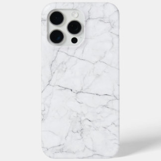 Elegant White Marble  iPhone 15 Pro Max Case