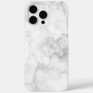 Elegant White Marble iPhone 16 Pro Max Case