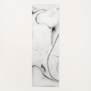 Elegant white marble image yoga mat