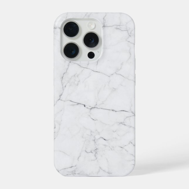 Elegant White Marble  iPhone Case (Back)