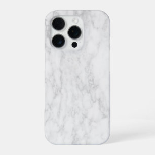 Elegant White Marble iPhone 16 Pro Case