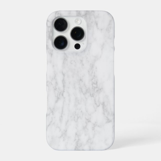Elegant White Marble  iPhone Case (Back)