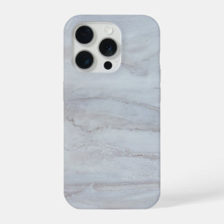 Elegant White Marble iPhone 15 Pro Case