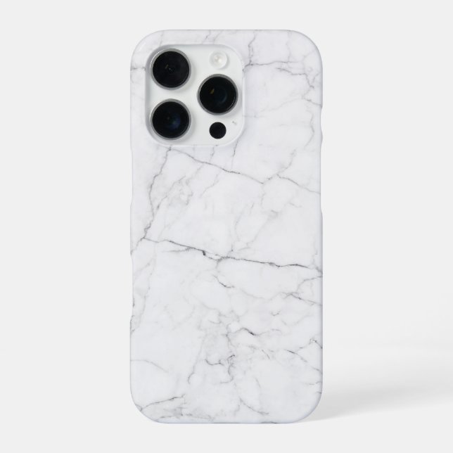 Elegant White Marble  iPhone Case (Back)