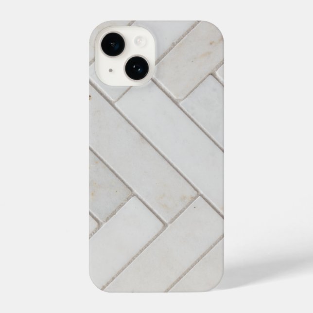  Elegant  White Marble iPhone Case (Back)