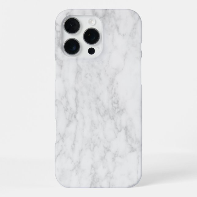 Elegant White Marble  iPhone Case (Back)