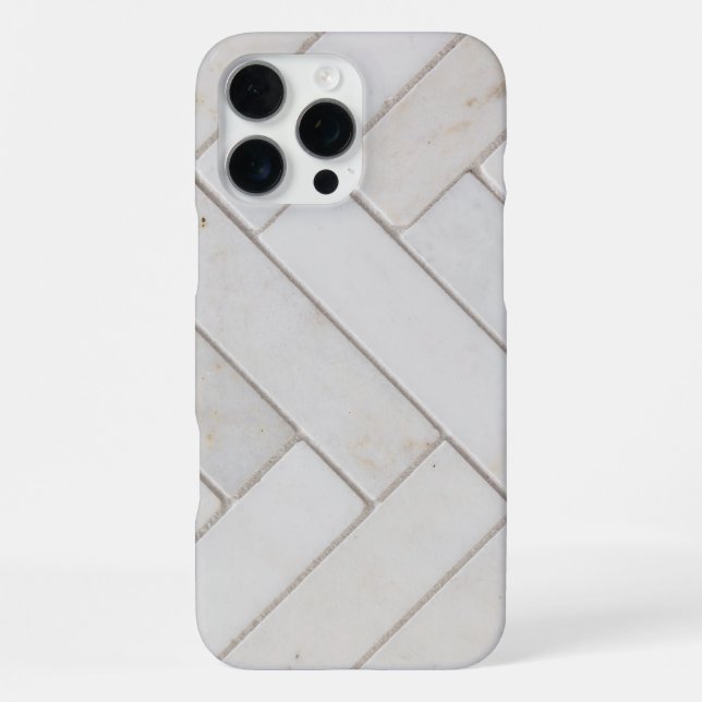  Elegant  White Marble iPhone Case (Back)