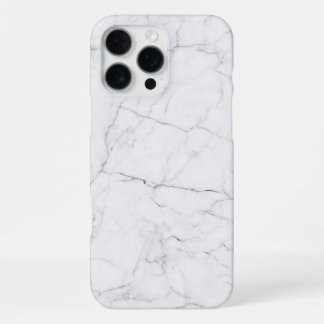 Elegant White Marble iPhone 16 Pro Max Case