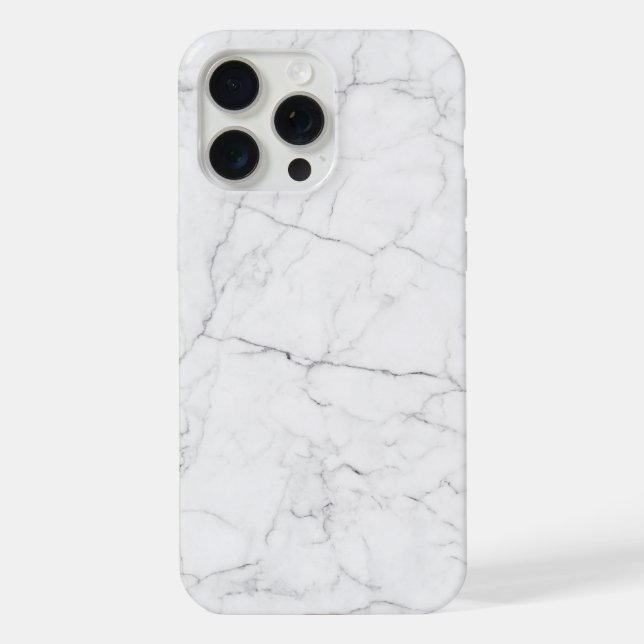 Elegant White Marble  iPhone Case (Back)