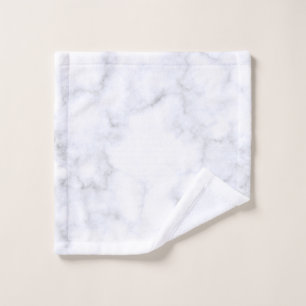 Elegant White Marble Modern Wash Cloth
