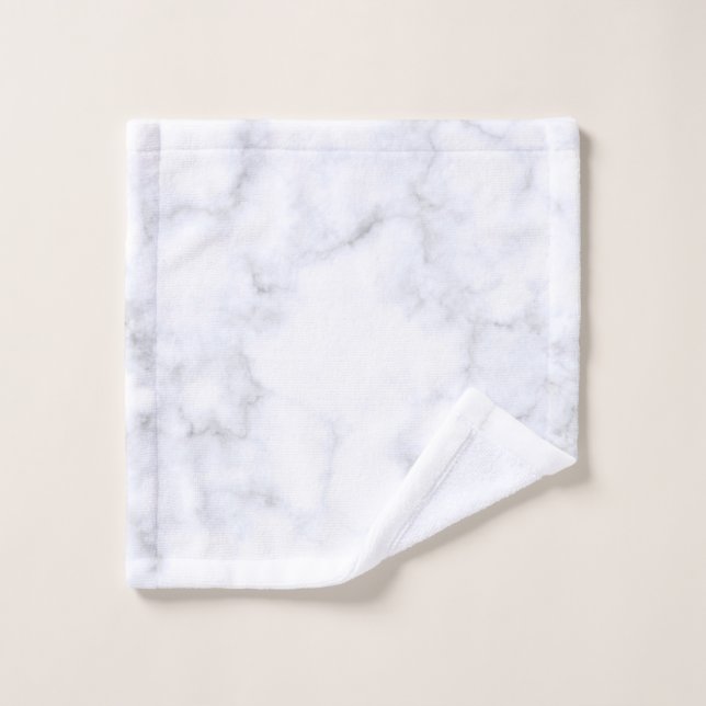 Elegant White Marble Modern Wash Cloth (Wash Cloth)