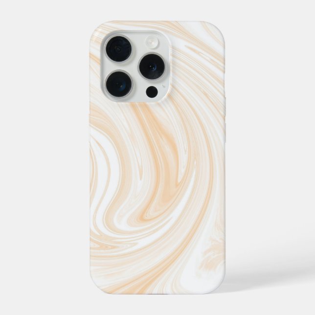 Elegant White Marble Pattern iPhone Case (Back)
