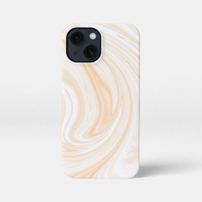 Elegant White Marble Pattern iPhone Case (Back)