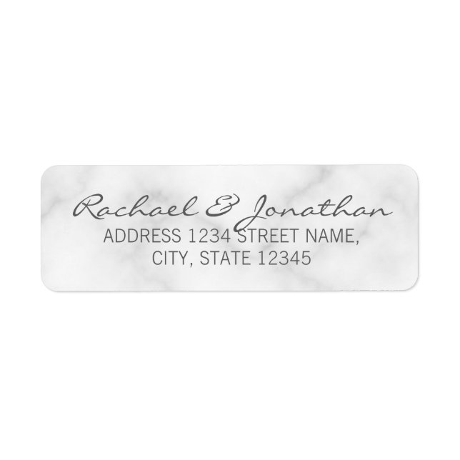 Elegant White Marble Wedding (Front)