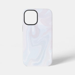 Elegant White Marbled Textured iPhone 12 Mini Case