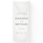 Elegant, White, Minimal Wedding 