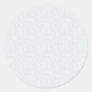 Elegant White Monogram Wedding Sticker