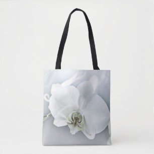 Elegant White Orchid Botanical Art Tote Bag