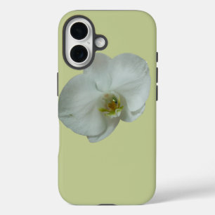 Elegant White Orchid Flower Botanical iPhone 16 Case
